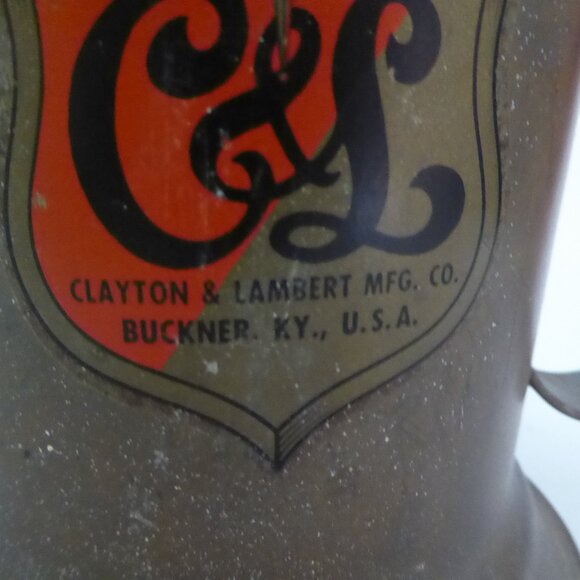 ANTIQUE VINTAGE C&L CLAYTON & LAMBERT BRASS BLOW TORCH FUEL PUMP - Picture 3 of 14